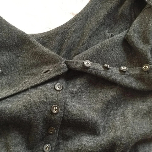 Studio Classics knit dress in dark  grey size 12 us |17" pit-to-pit | waist 14" - Picture 7 of 9